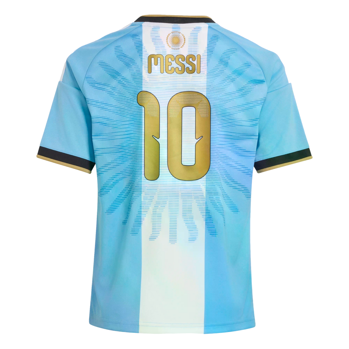 Adidas Argentina 2026 Messi Gold Anniversary Youth Home Jersey