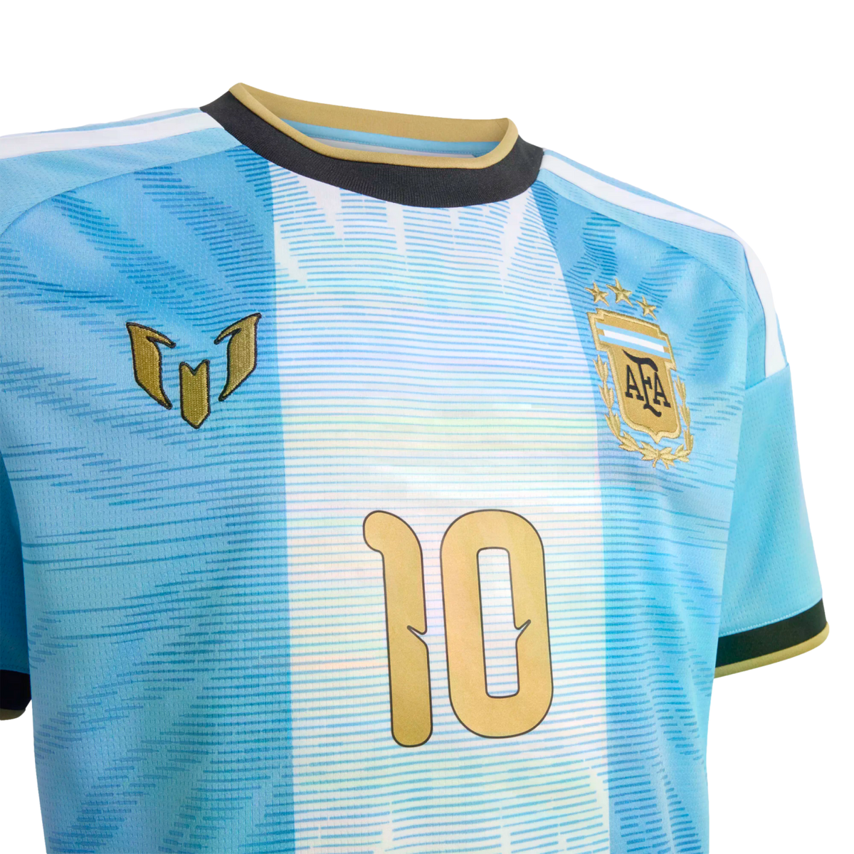 Adidas Argentina 2026 Messi Gold Anniversary Youth Home Jersey