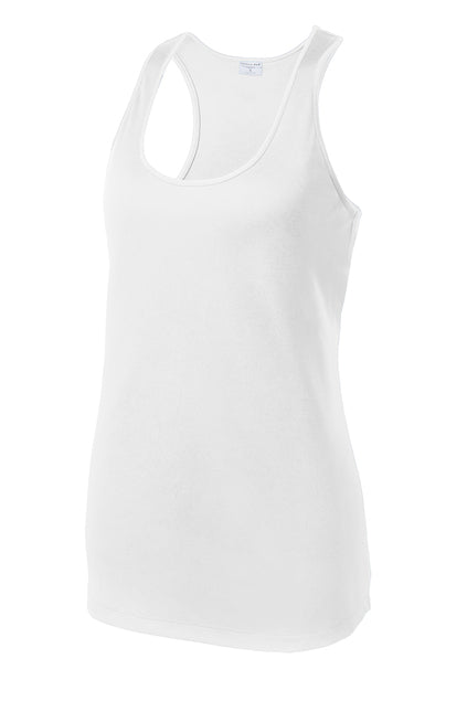 Sport Tek Racerback Tank White