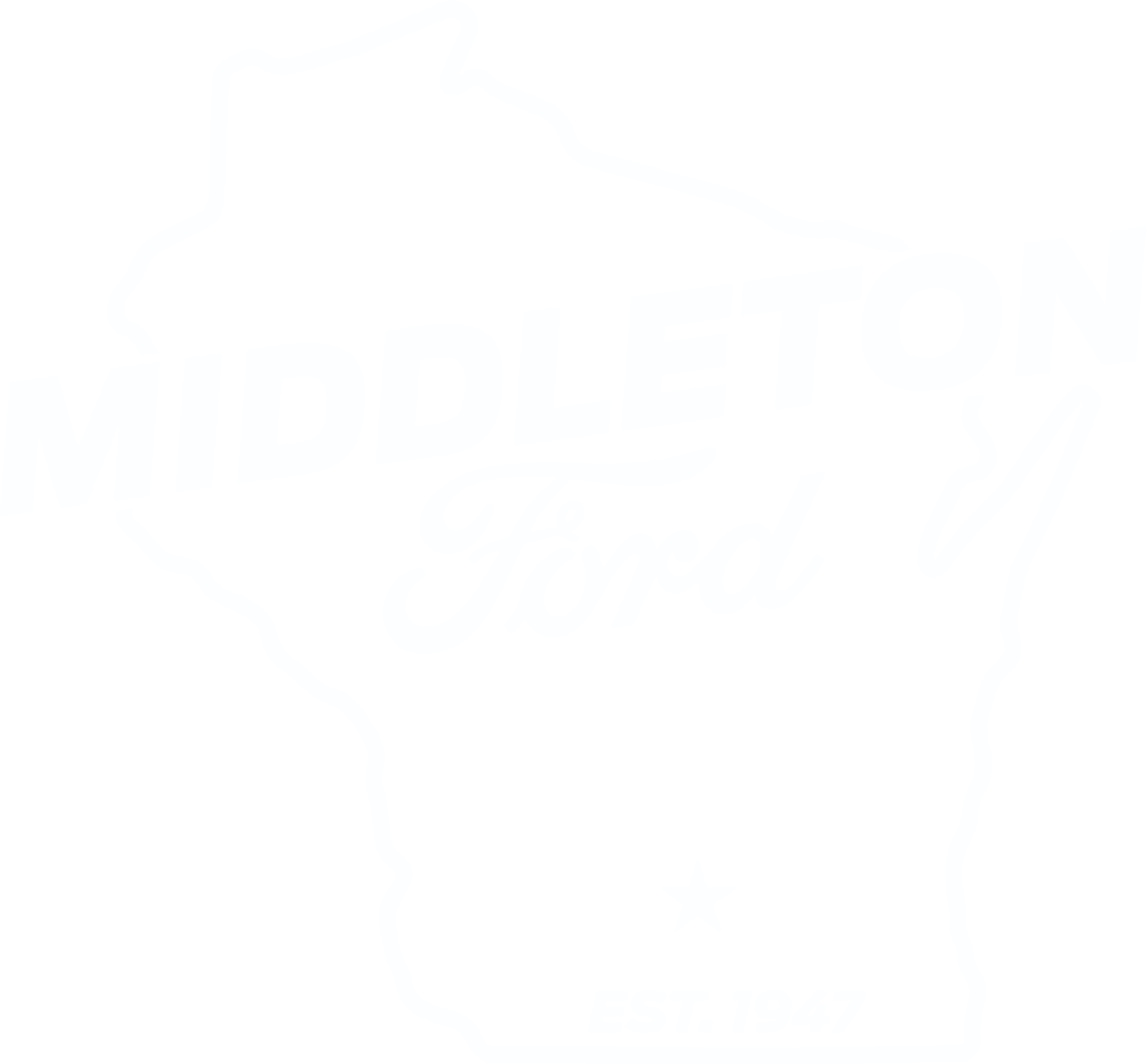 Middleton Ford logo featuring a white outline of Wisconsin, the dealership name, and "EST. 1947" at the bottom.