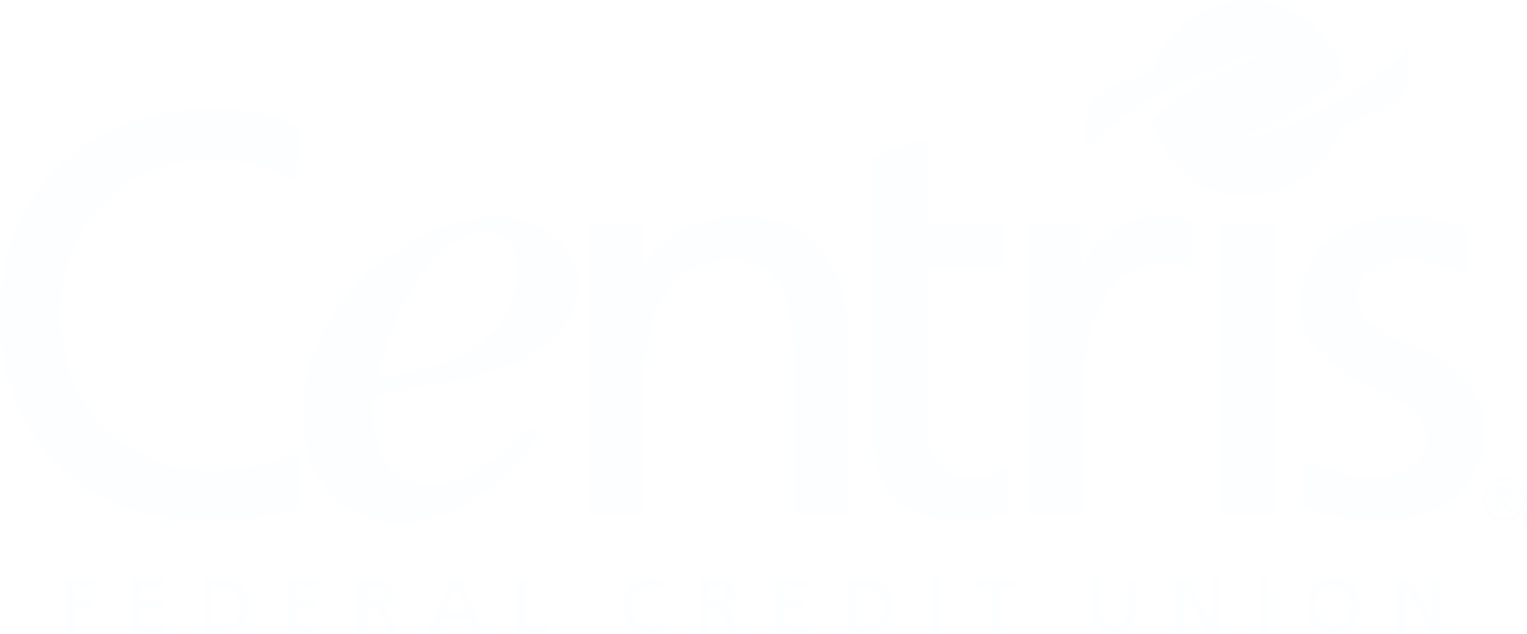 Centris Federal Credit Union logo featuring stylized white text and a small abstract icon above the letter "i".