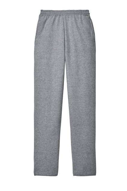 Port & Company Adult Core Fleece Sweatpant Open Bottom - Grey