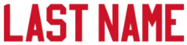 2" Pro Block "NAME" RED