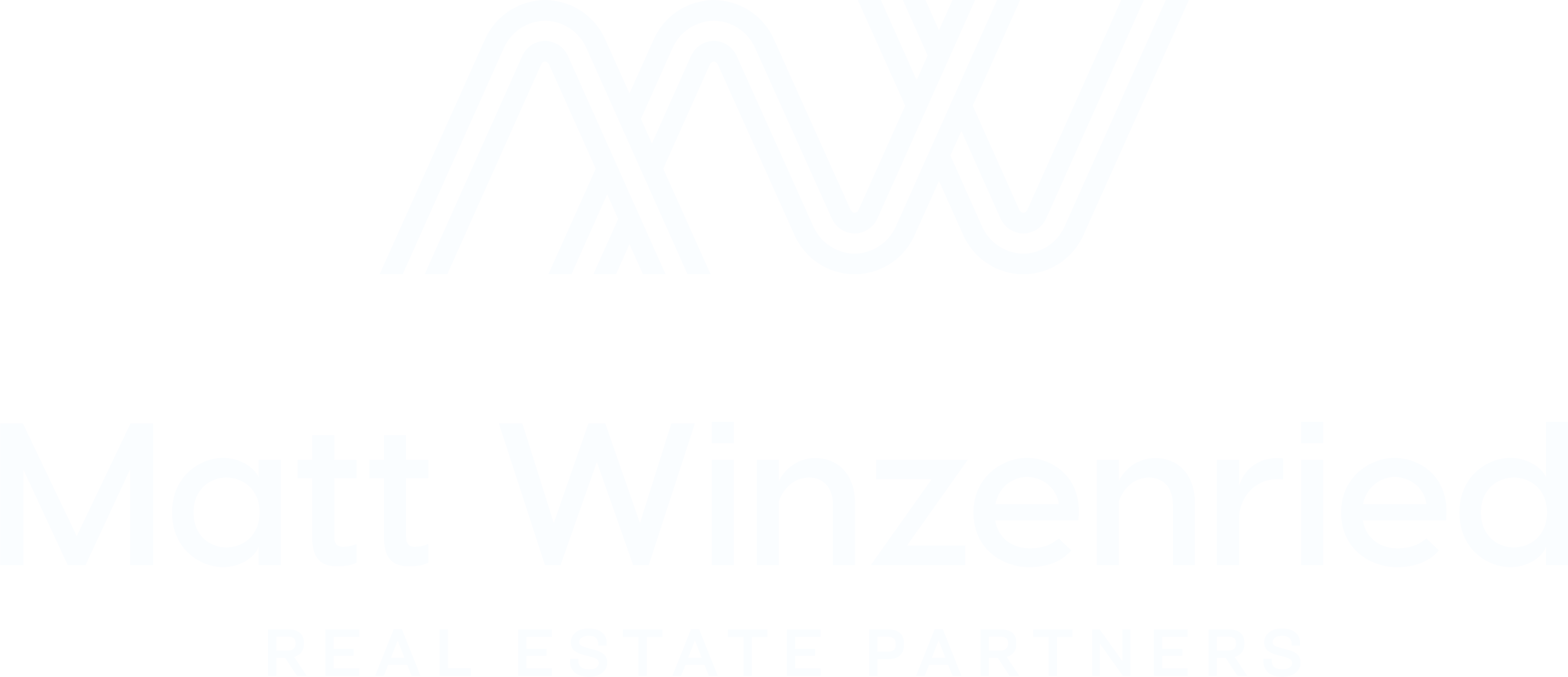 White logo on black: stylized MW monogram above "Matt Winzenried" and "REAL ESTATE PARTNERS" text.