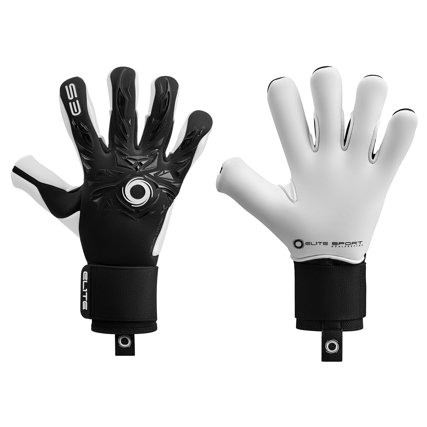 Elite Sport Revolution X Combi Goalkeeper Gloves Black-7