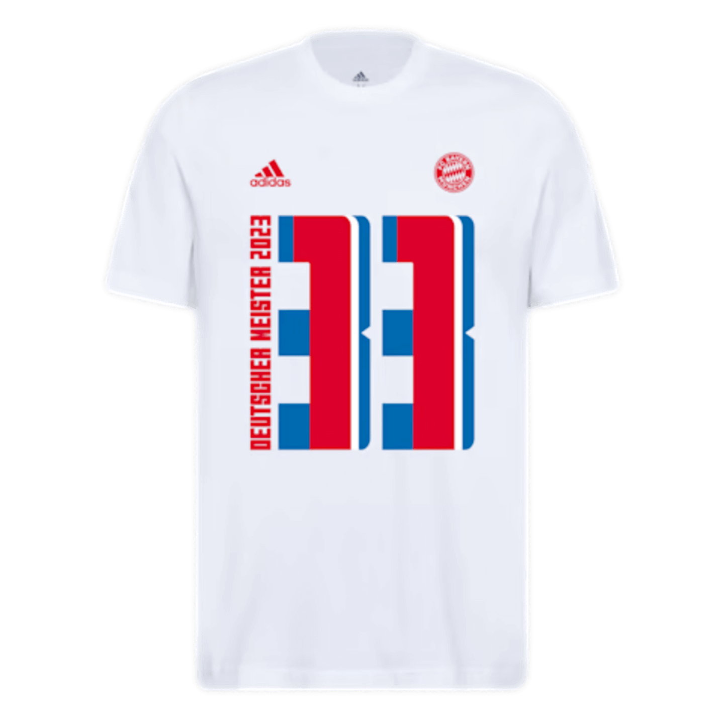 Adidas Bayern Munich 2023 Bundesliga Champions Tee IY5923