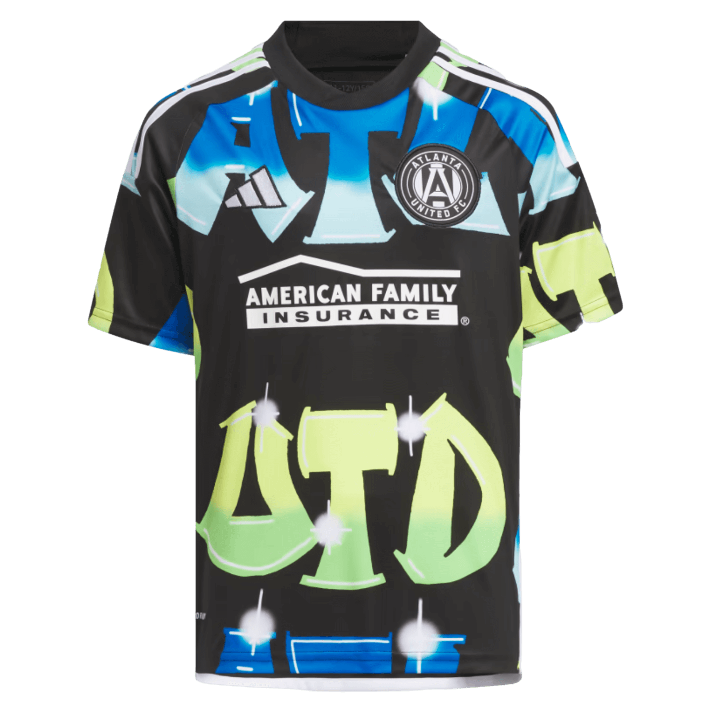 Adidas Atlanta United 2023 Youth Third Jersey Soccer HZ2026 Black