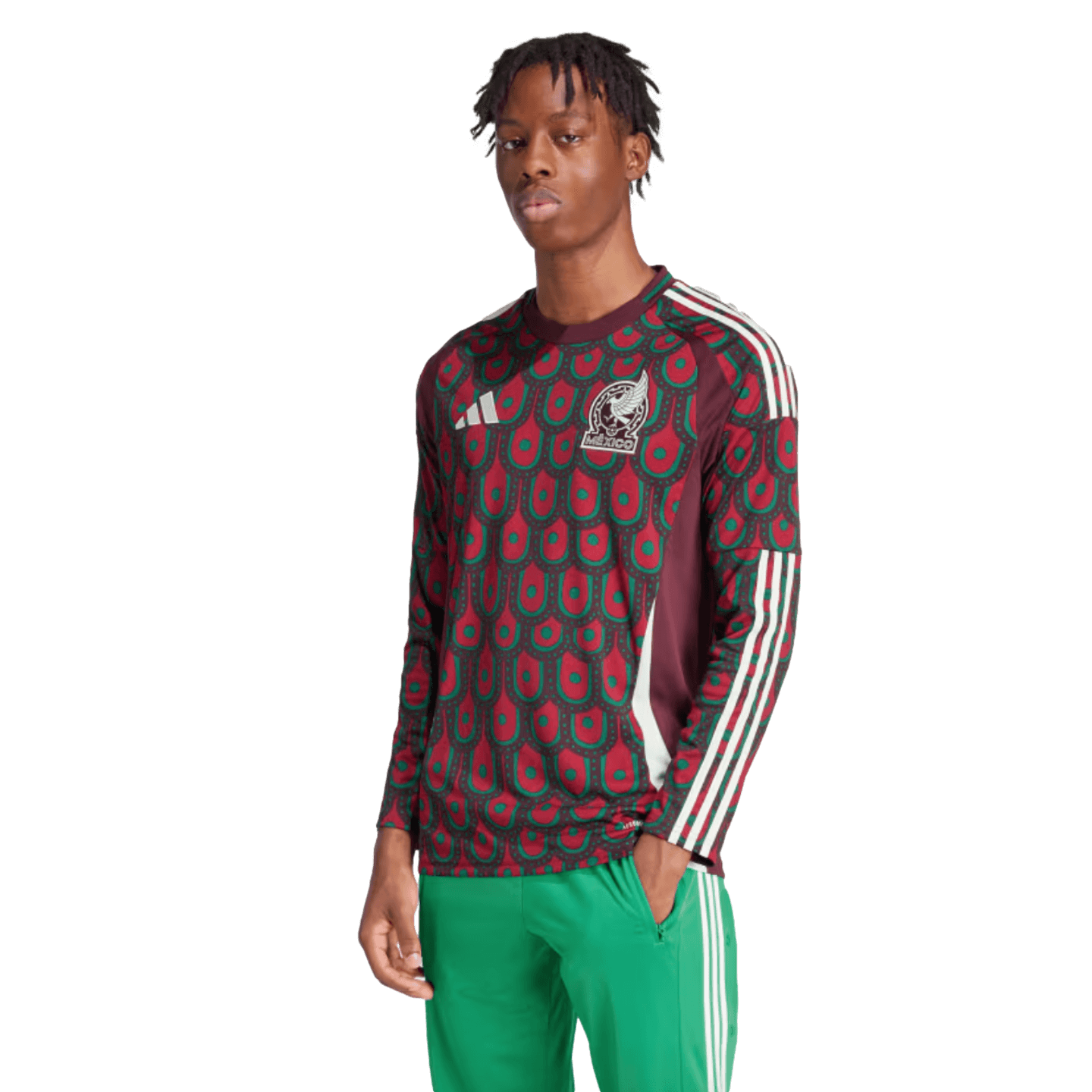 Adidas Mexico 2024 Long Sleeve Home Jersey IP6381