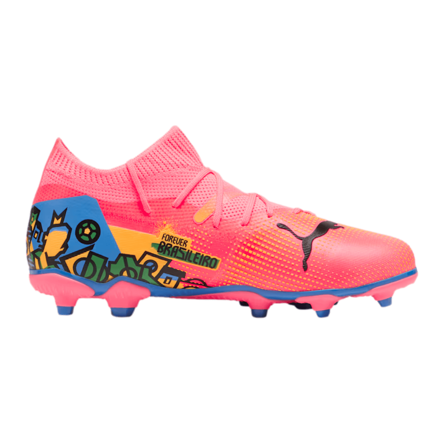 Puma Future 7 Match Neymar Jr Youth Firm Ground Cleats Soccer 107841 01 Pink
