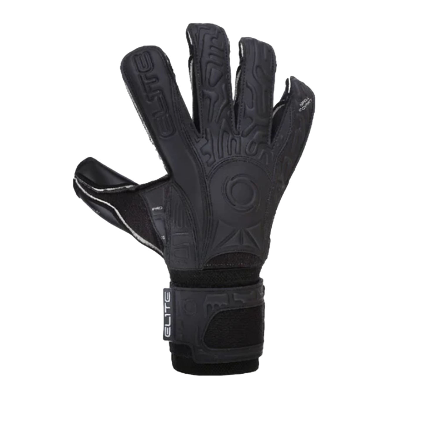 Elite Sport Black Solo Fingersave Goalkeeper Gloves Soccer 319 Black