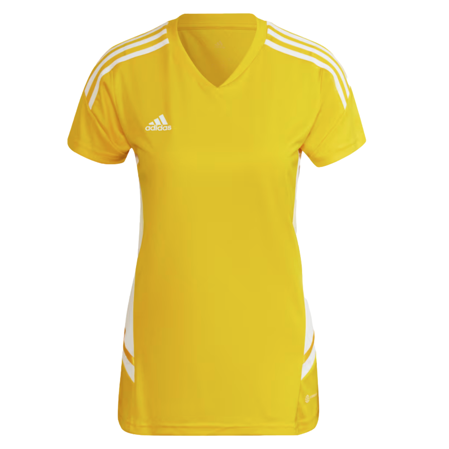 Camiseta de fútbol para mujer Adidas Condivo 22 HD4730 amarilla