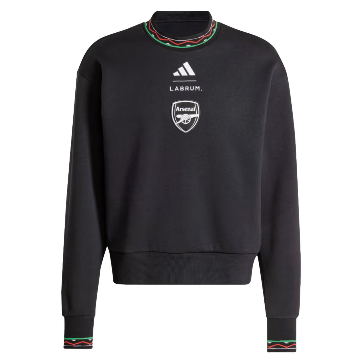 Adidas Arsenal Seasonal Doubleknit Crew Sudadera Futbol IT3917 Negro