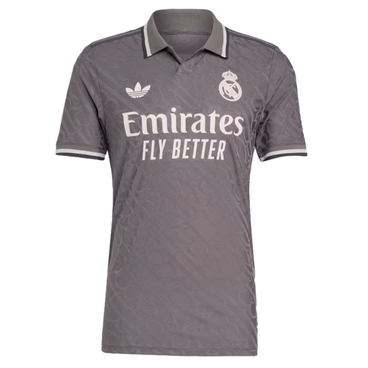 Adidas Real Madrid 24/25 Authentic Third Jersey Soccer IY1761 Grey Adidas Real Madrid 24/25 Authentic Third Jersey Soccer IY1761 Grey
