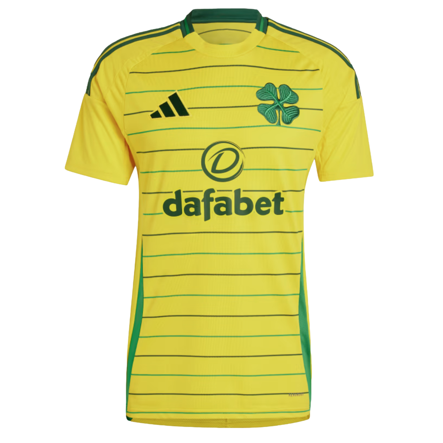 サッカー日本代表 ユニフォーム アウェイ3点セット【110cm】 肩 黄緑ライン Adidas Celtic 24/25 Away Jersey Soccer IU1315 Yellow