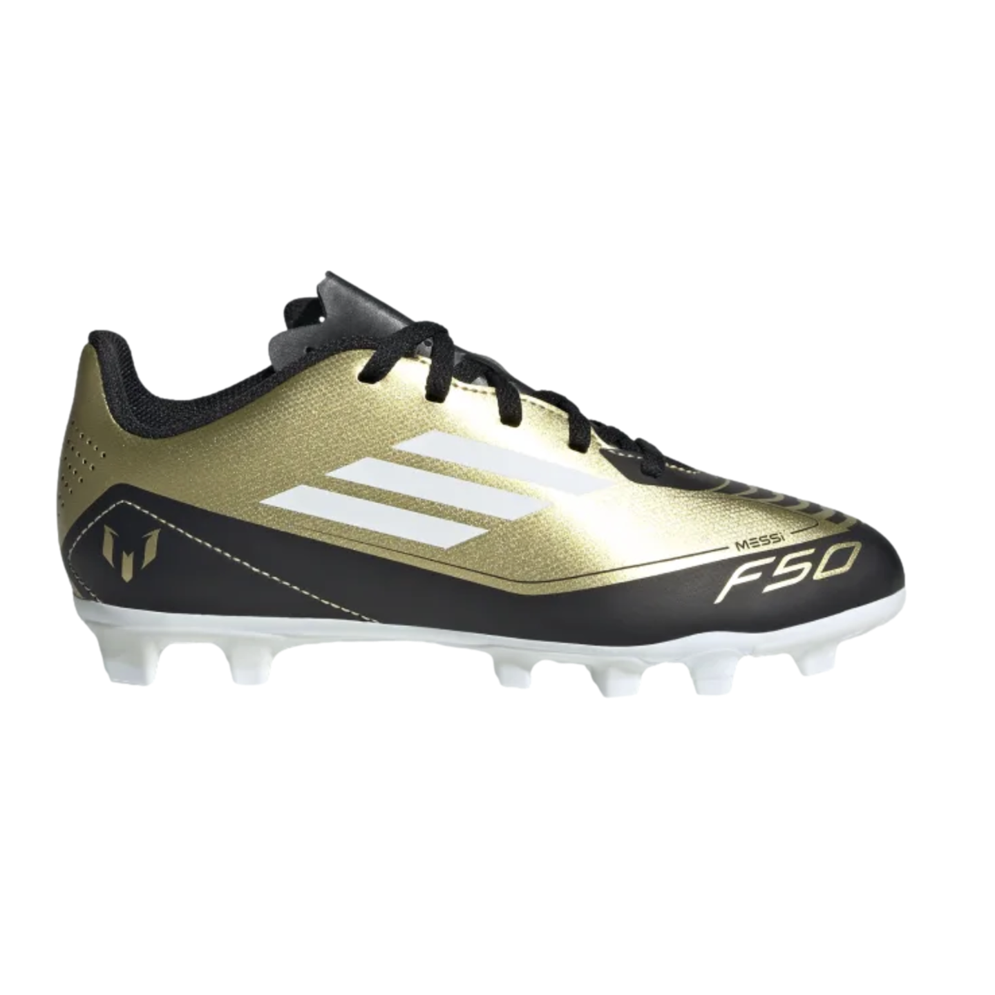 Adidas F50 Club Messi Youth Firm Ground Cleats Soccer IG9319 Gold