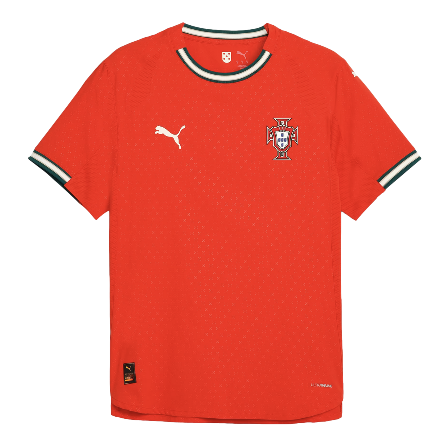 Puma Portugal 2025 Authentic Home Jersey Soccer 780766-01 Red Puma Portugal 2025 Authentic Home Jersey Soccer 780766-01 Red