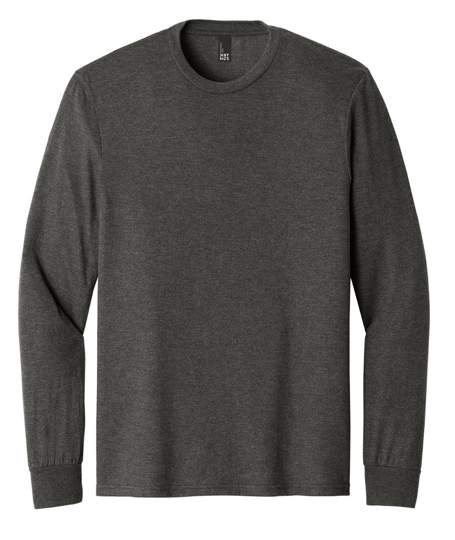 District Adult Perfect Tri Long Sleeve Tee - Gray