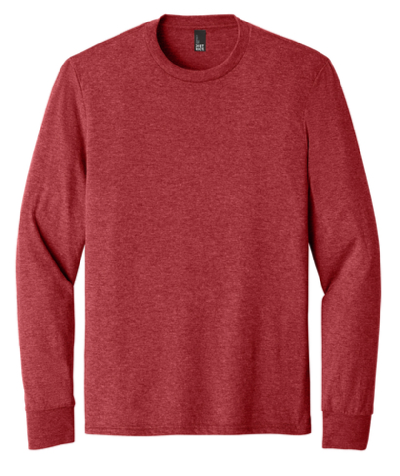 District Youth Perfect Tri Long Sleeve Tee - Red
