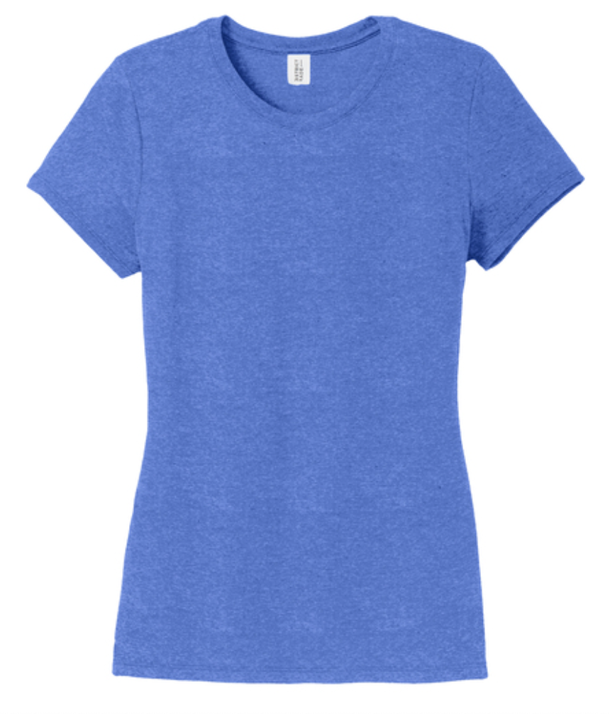 District Perfect Women's Tri Tee - Royal Frost
