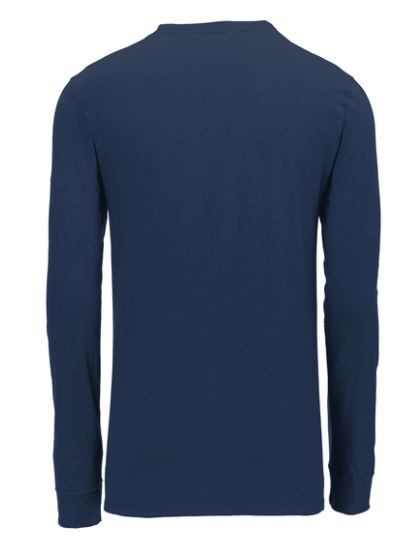 Nike Dri-Fit Cotton/Poly Long Sleeve Tee - Navy NKBQ5230-SM