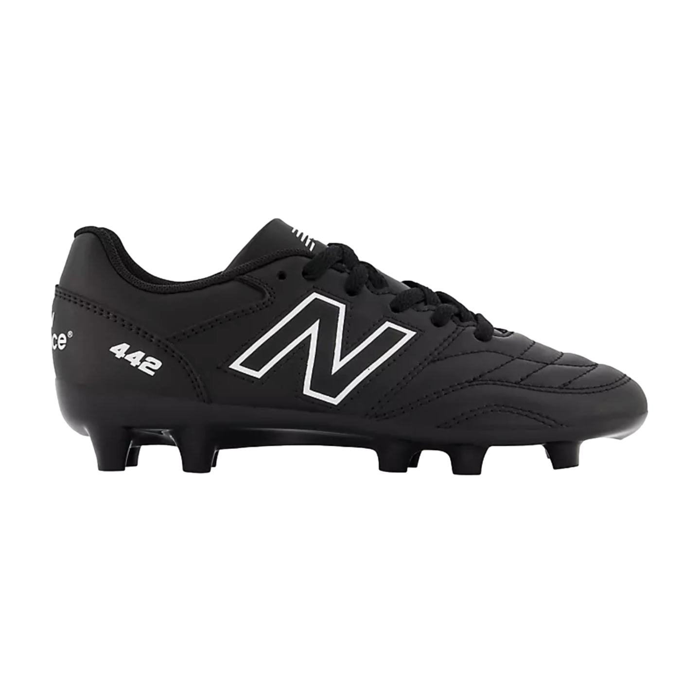 New Balance 442 V2 Academy Youth Firm Ground Cleats - Wide JS43FBK2-WIDE