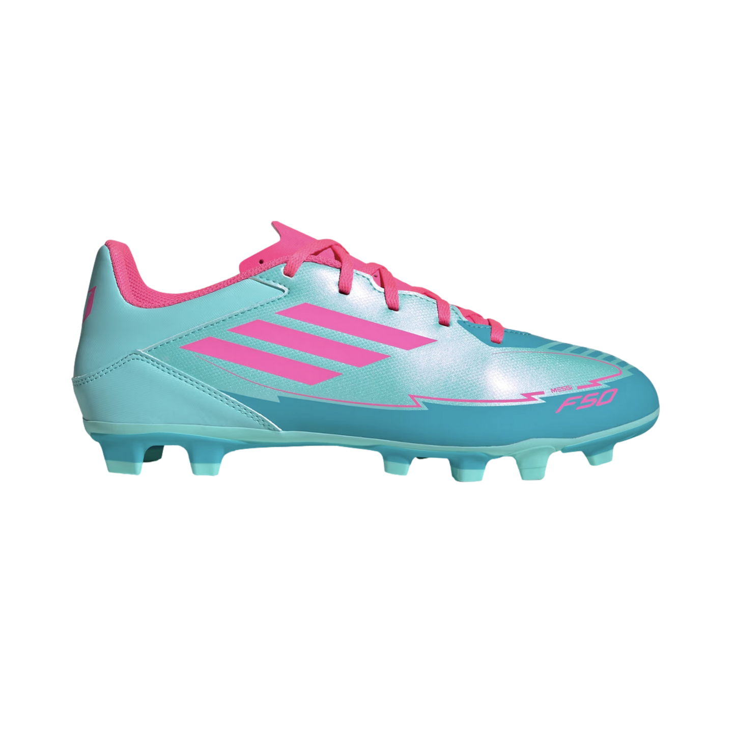 adidas サッカーシューズ ホワイト/ピンク/ブルー Adidas F50 Club Messi Firm Ground Cleats Soccer IH0929 Blue