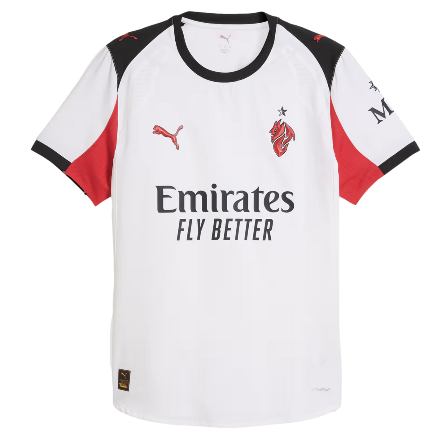 Puma AC Milan 25/25 Authentic Away Jersey Soccer 779970-02 White