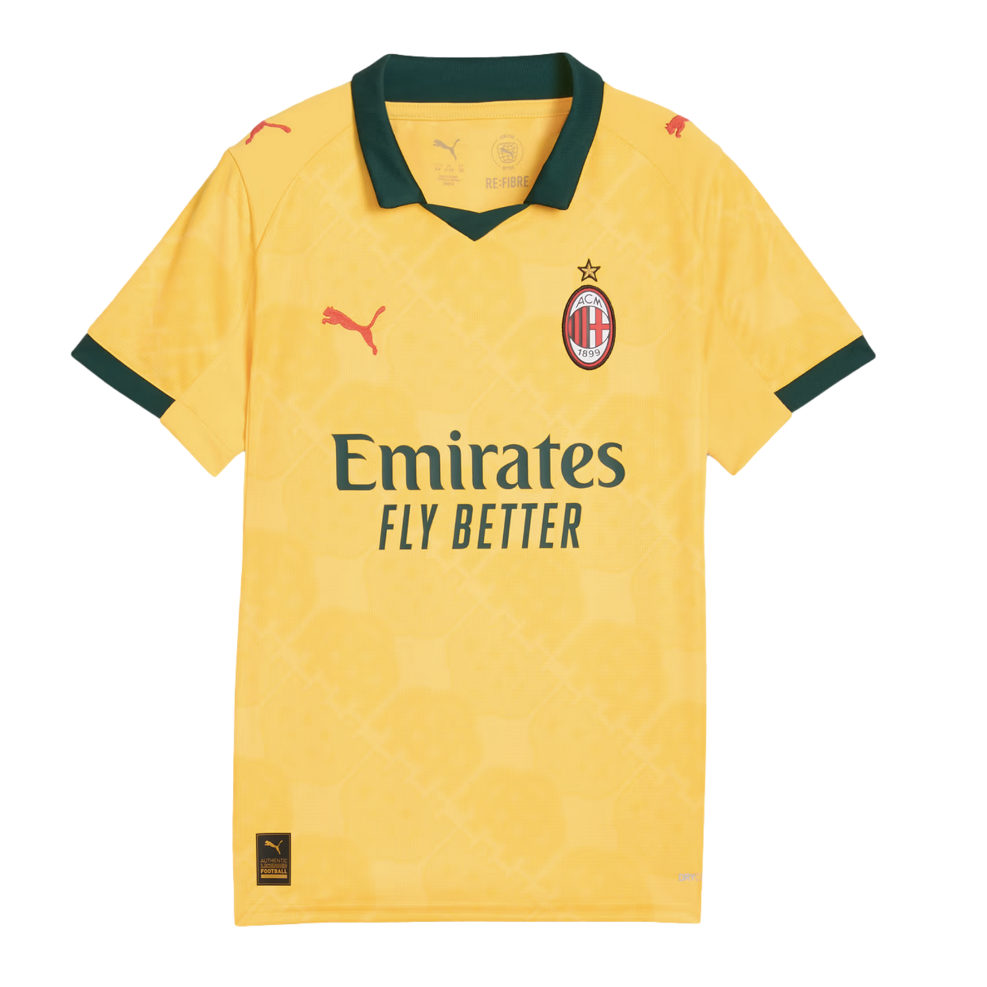 Puma AC Milan 25/25 Youth Third Jersey Soccer 779981-03 Yellow