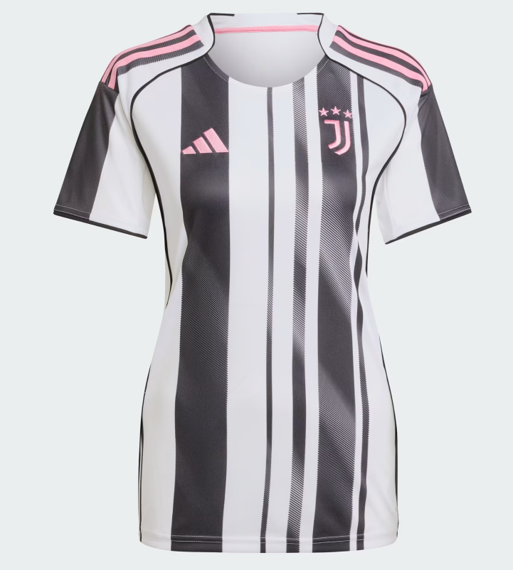 Juventus  シャツ 白黒ピンク Juventus 25/26 Home Kit