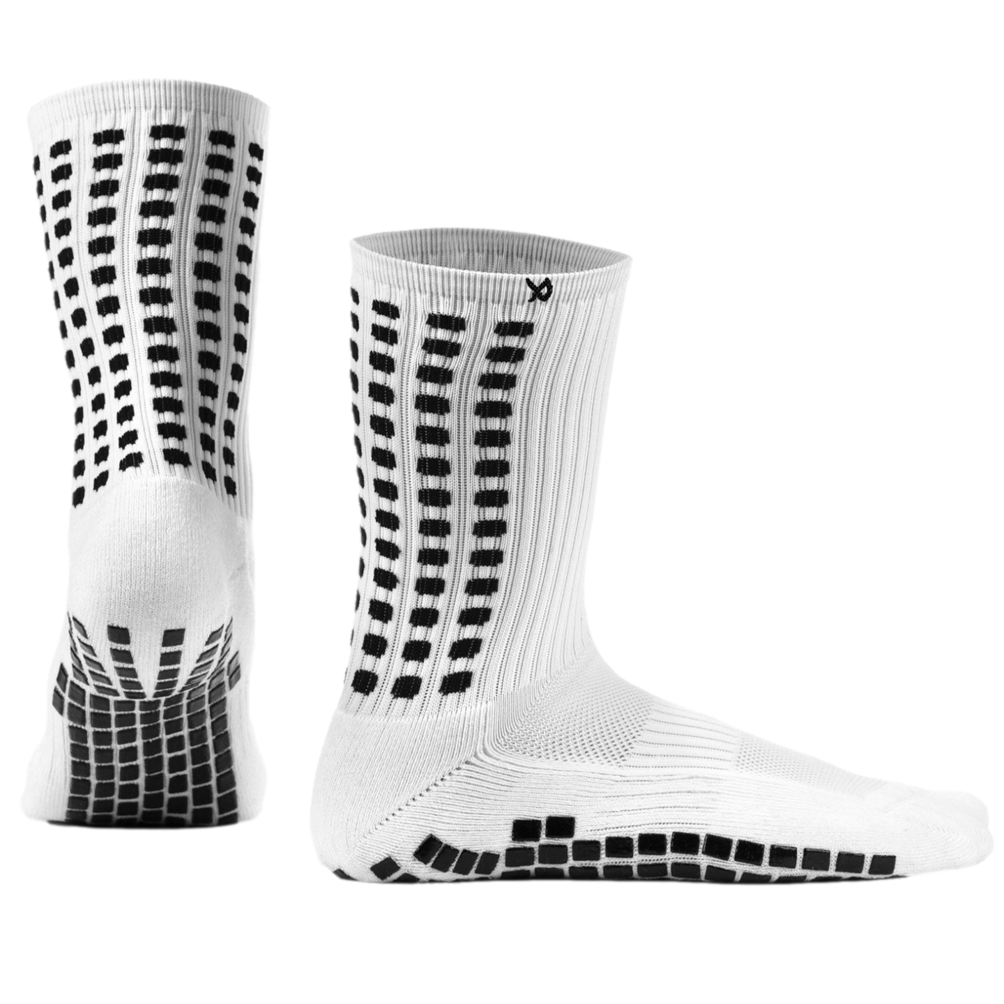 Lux Soccer Youth Grip Calf Socks - White EB-LU-284
