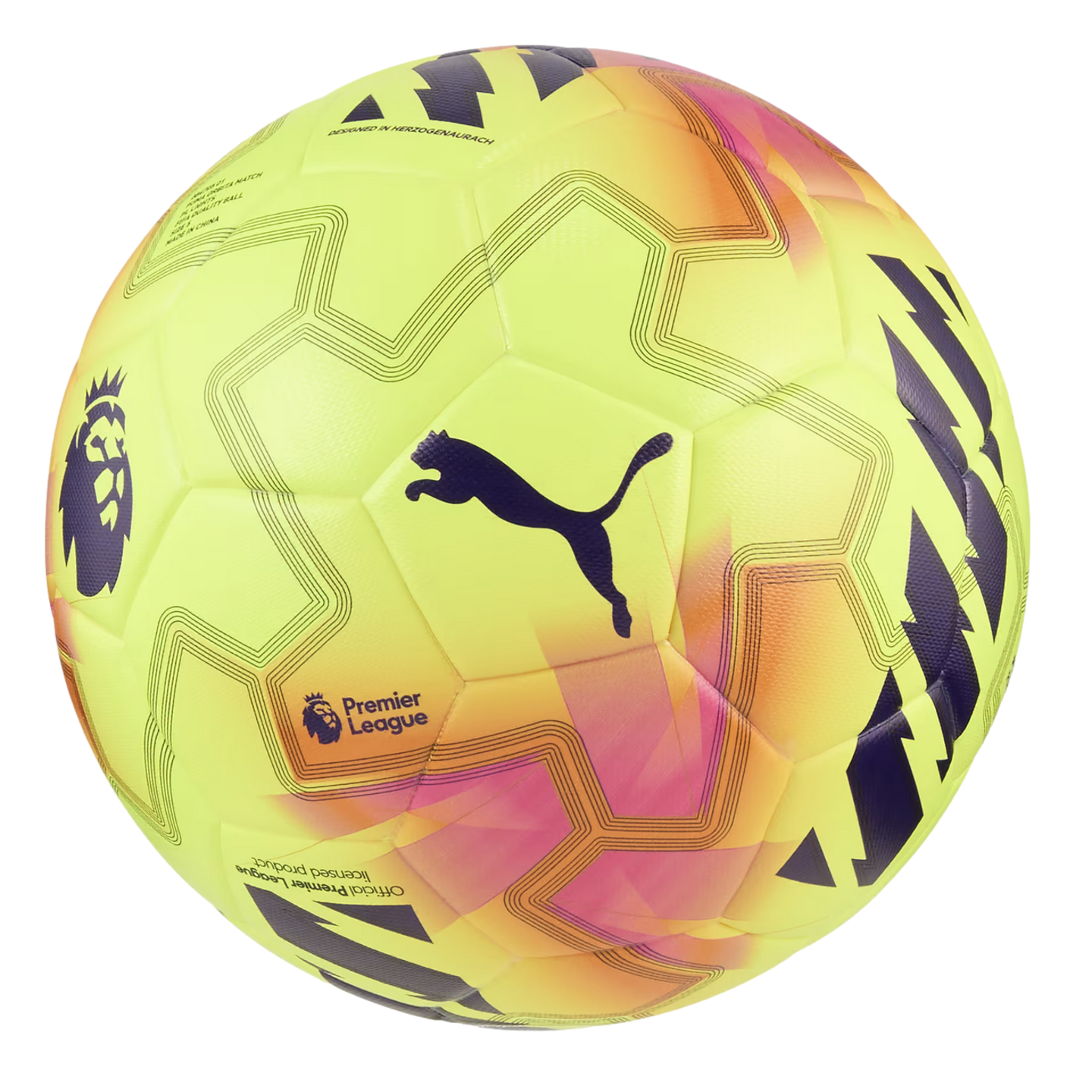 new yellow premier league ball