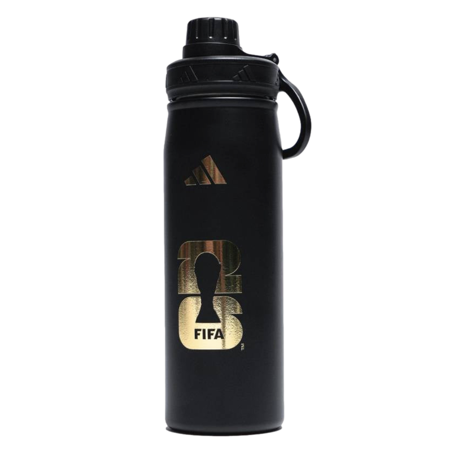 World Cup 2026 Official Emblem Metal Water Bottle Soccer KF1572 Black