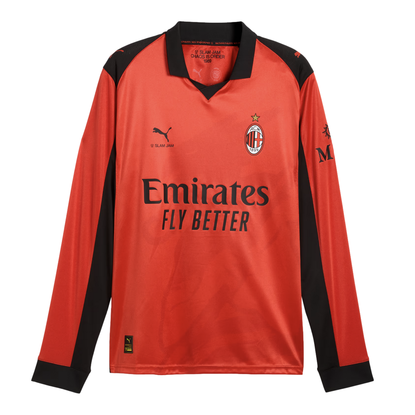 AC Milan x Slam Jam 25/26 Long Sleeve Jersey Soccer 787637-02 Red