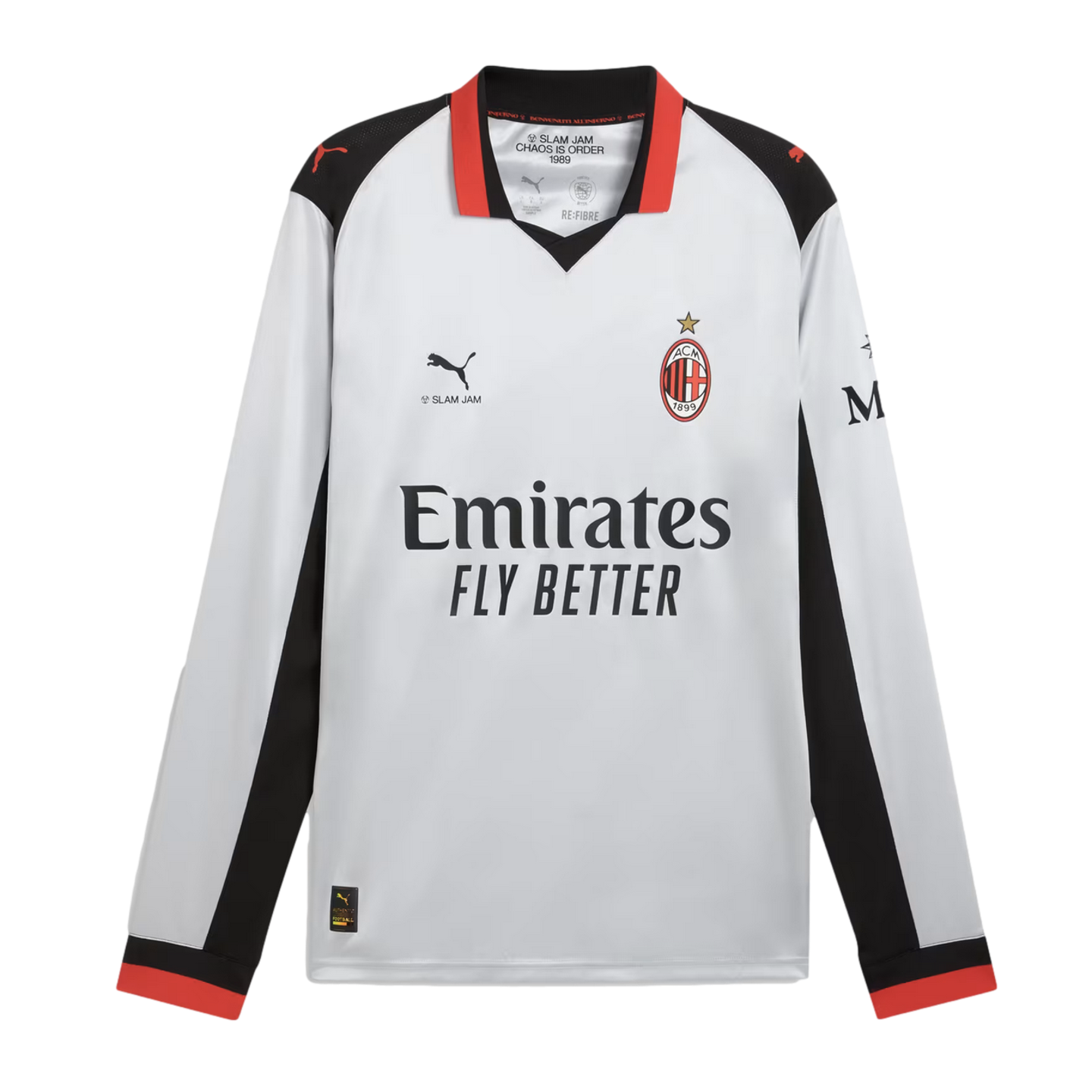  AC Milan ユニフォーム 130cm AC Milan x Slam Jam 25/26 Long Sleeve Jersey Soccer 787637-01 Grey