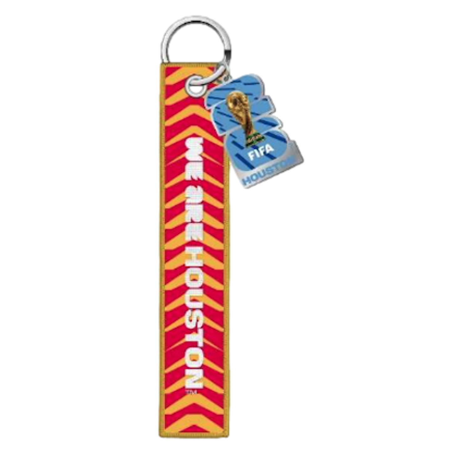 World Cup 2026 Host City Houston Webbing Emblem Keychain Soccer