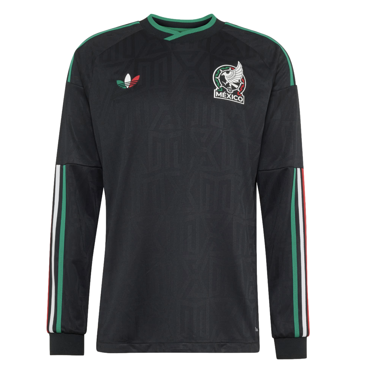 Mexico 2026 Authentic Long Sleeve Jersey Soccer JY7001 Black Mexico 2026 Authentic Long Sleeve Jersey Soccer JY7001 Black