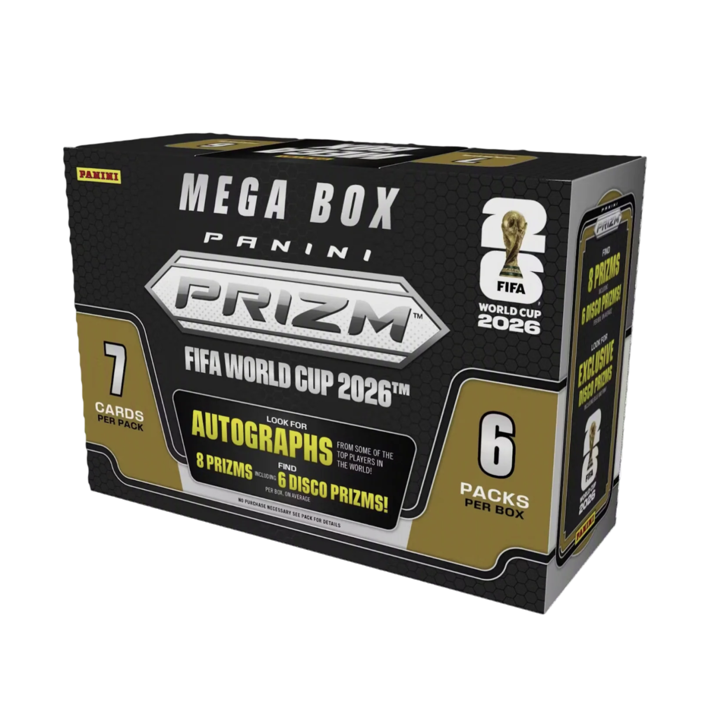 Panini World Cup 2026 Prizm Trading Cards Mega Box
