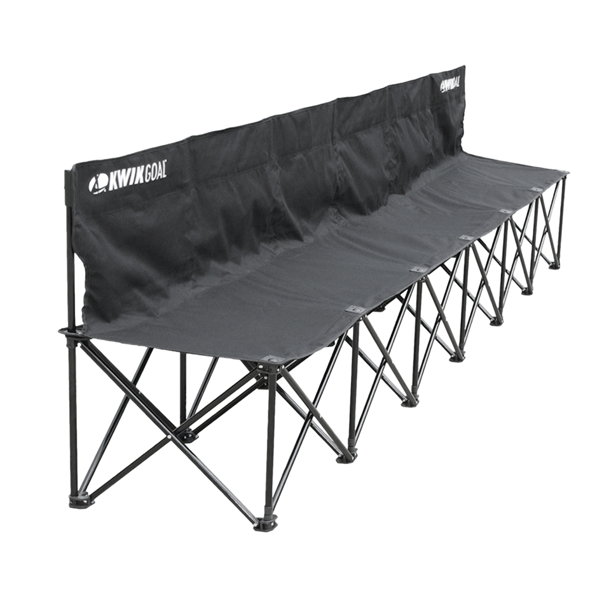 Kwik Goal 6 Seat Bench - Black