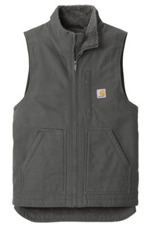 Carhartt Sherpa-Lined Mock Neck Vest - Gravel