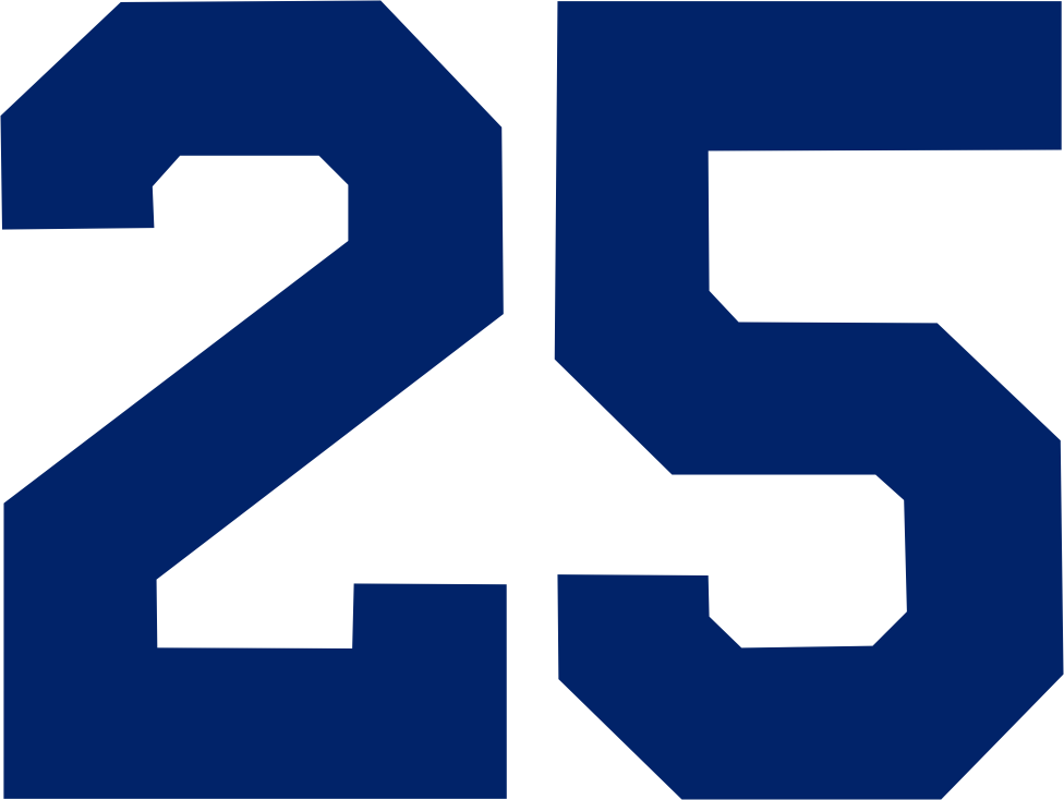 Stahls 2-inch Varsity Number - Navy