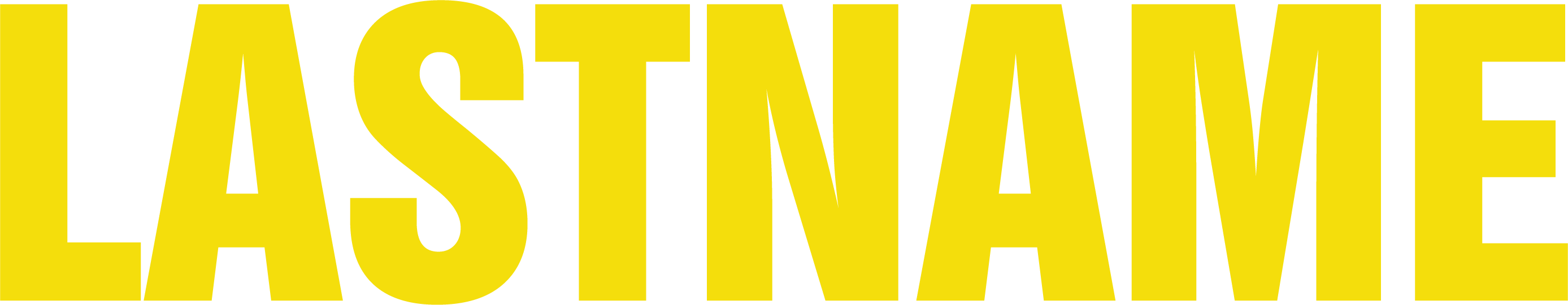 Swiss Font Text - Maize