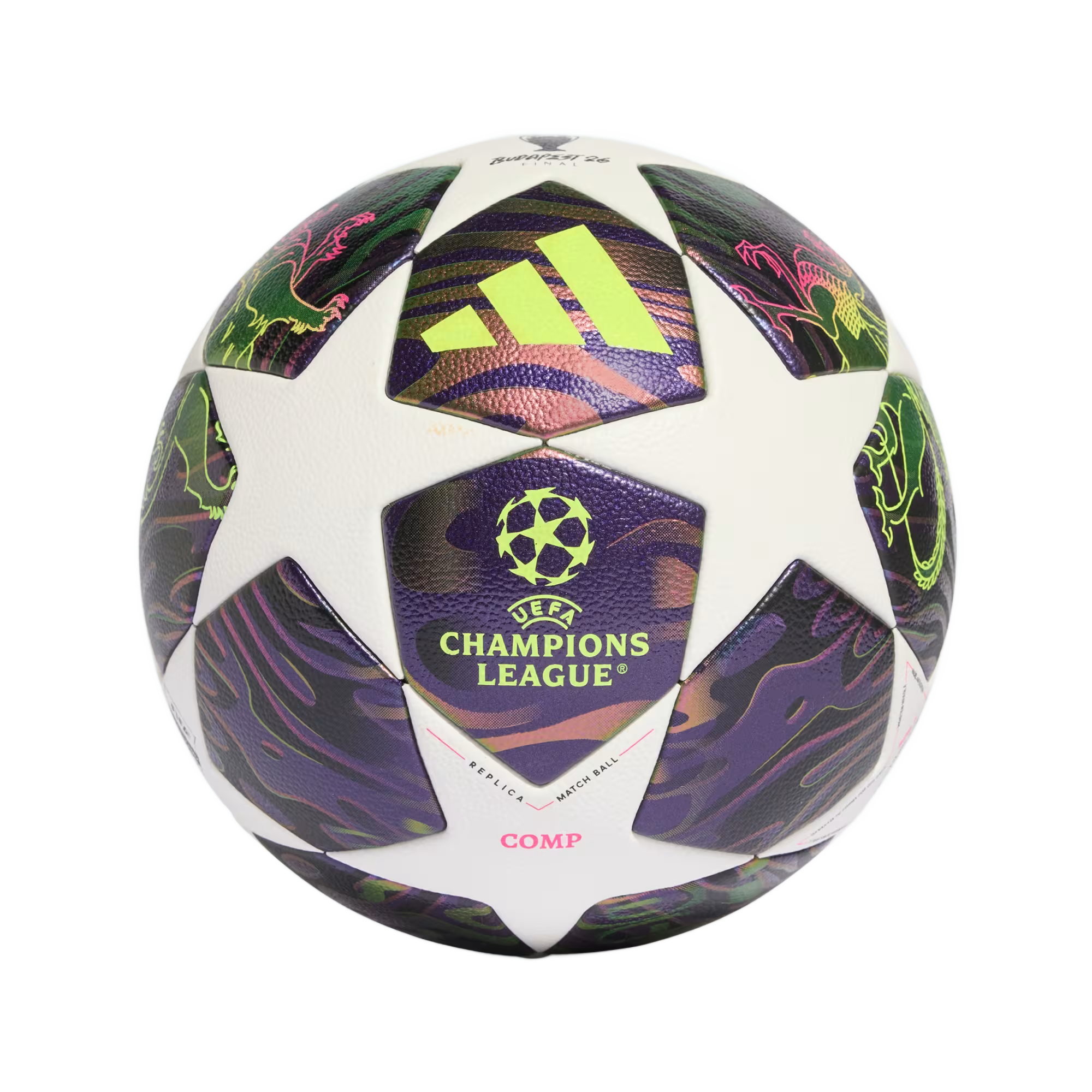 UCL Finals Competition Ball Soccer JX9096 Purple