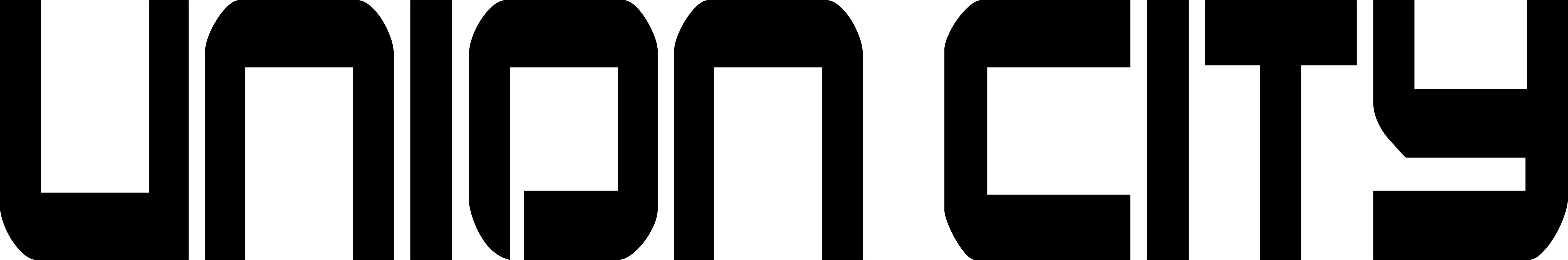 Black text logo for "UNION CITY" in a bold, blocky, stylized font.