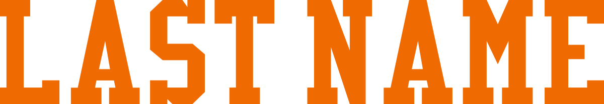 Varsity "NAME" Orange