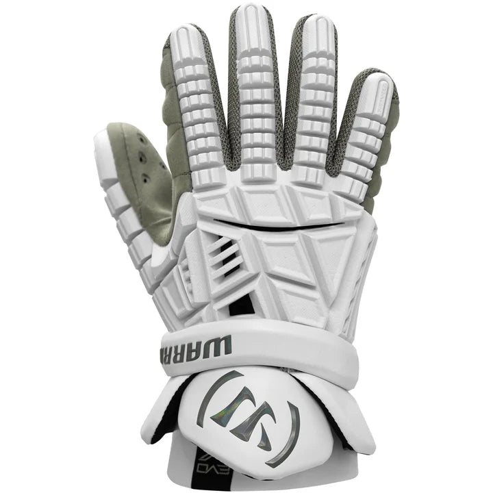 Warrior Evo V Lacrosse Gloves- White