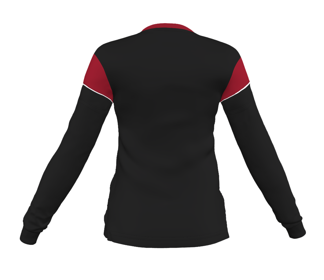 adidas Women's mi Squadra 17 L/S Jersey (56ERS) - Black/Red DN9382-56ERS