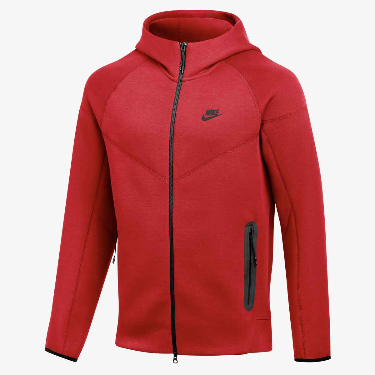 Nike Team Tech Fleece Windrunner Full Zip Hoodie - Red