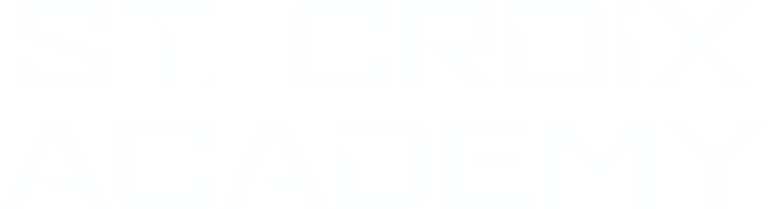 Text logo for St. Croix Academy in white block letters.