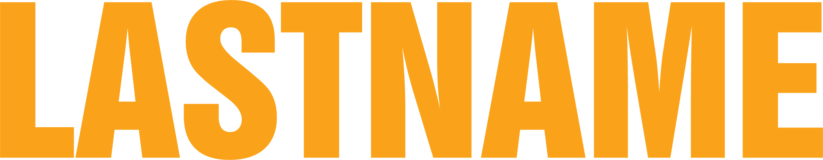 Swiss Font Text - Gold