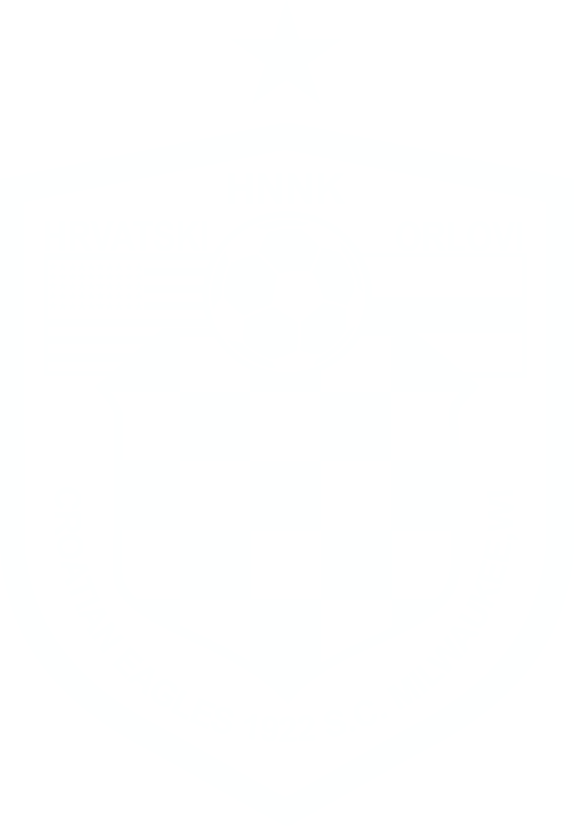 A plain white t-shirt from the CESC3 collection, featuring a "CREST" design on the pocket for the Croatian Eagles.